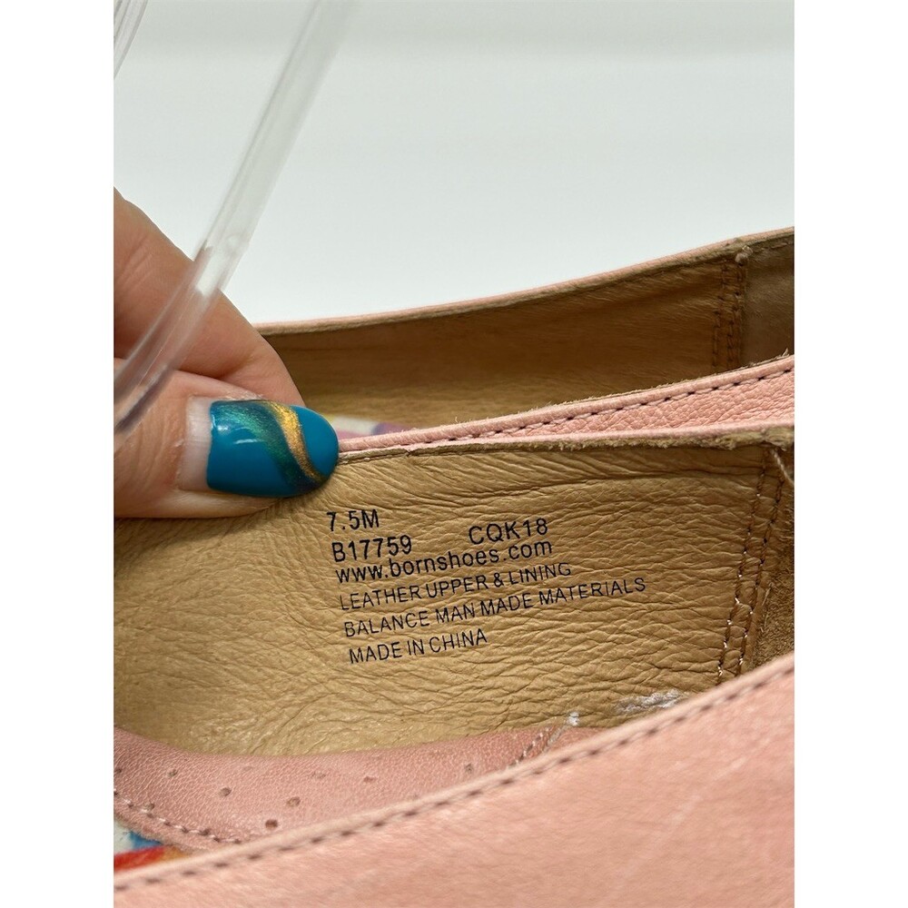 Born Ballet Flats Womens 7.5M Light Pink Twisted Knot Toe Slip On Comfort Shoes - Picture 14 of 14